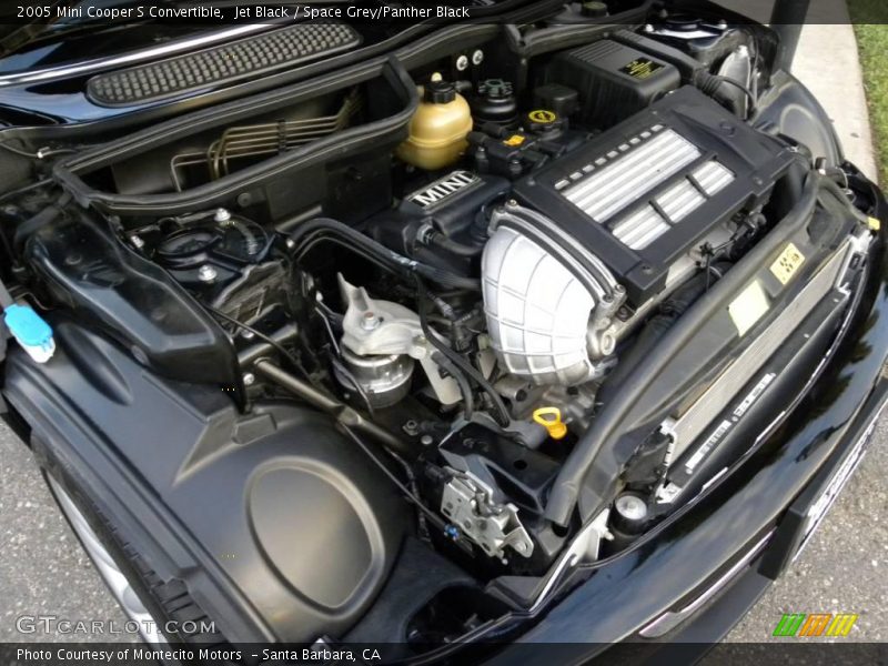 Jet Black / Space Grey/Panther Black 2005 Mini Cooper S Convertible