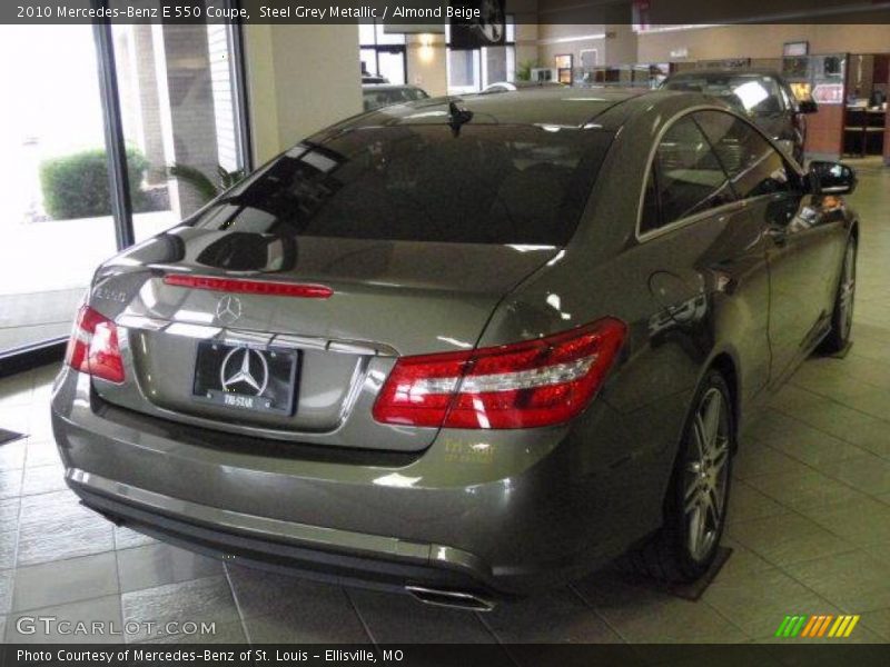 Steel Grey Metallic / Almond Beige 2010 Mercedes-Benz E 550 Coupe
