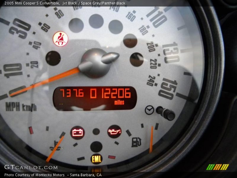 Jet Black / Space Grey/Panther Black 2005 Mini Cooper S Convertible
