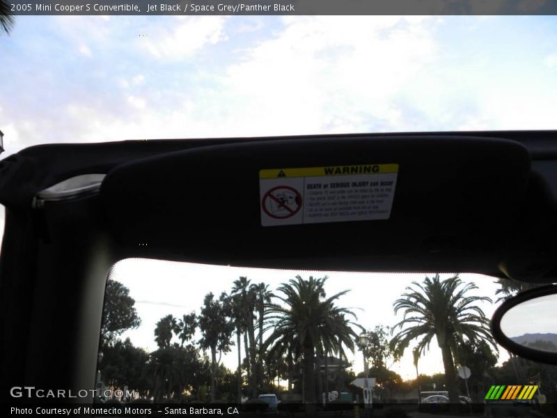 Jet Black / Space Grey/Panther Black 2005 Mini Cooper S Convertible