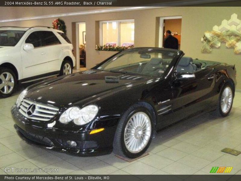 Black / Charcoal 2004 Mercedes-Benz SL 55 AMG Roadster