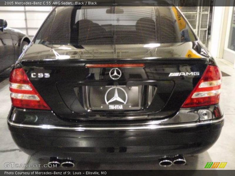 Black / Black 2005 Mercedes-Benz C 55 AMG Sedan