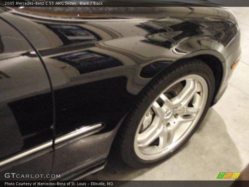 Black / Black 2005 Mercedes-Benz C 55 AMG Sedan