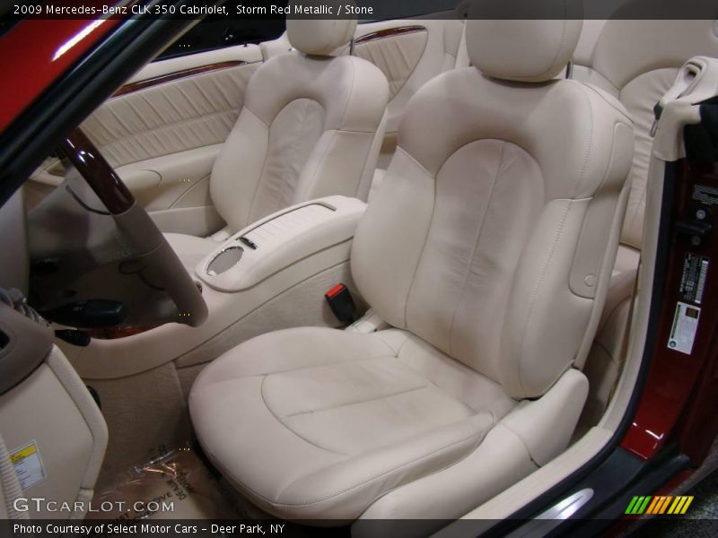 Storm Red Metallic / Stone 2009 Mercedes-Benz CLK 350 Cabriolet