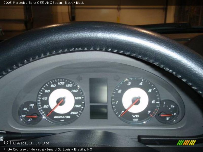 Black / Black 2005 Mercedes-Benz C 55 AMG Sedan