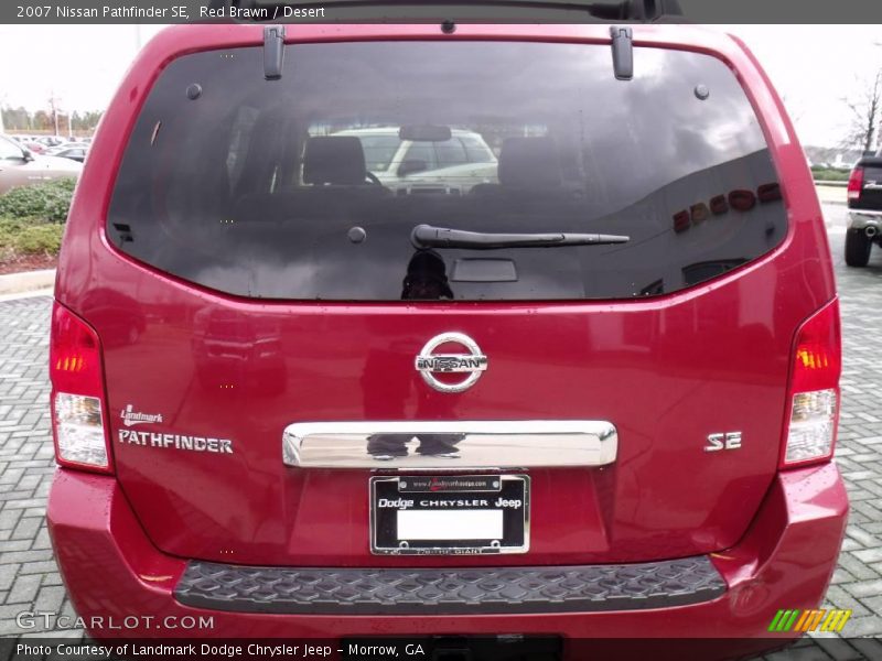 Red Brawn / Desert 2007 Nissan Pathfinder SE