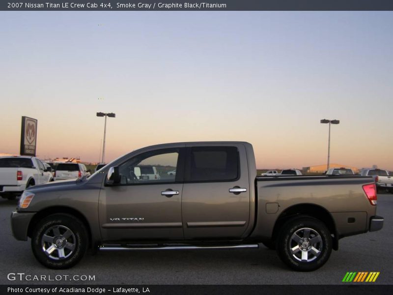 Smoke Gray / Graphite Black/Titanium 2007 Nissan Titan LE Crew Cab 4x4