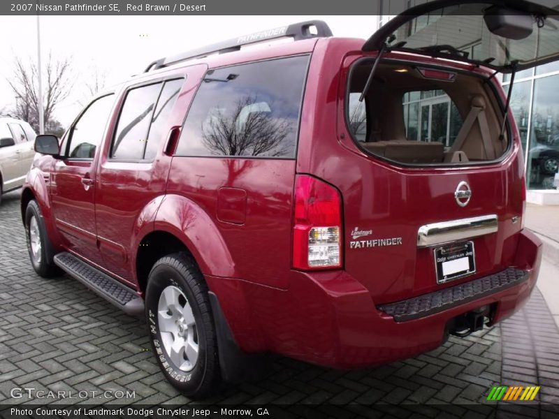 Red Brawn / Desert 2007 Nissan Pathfinder SE