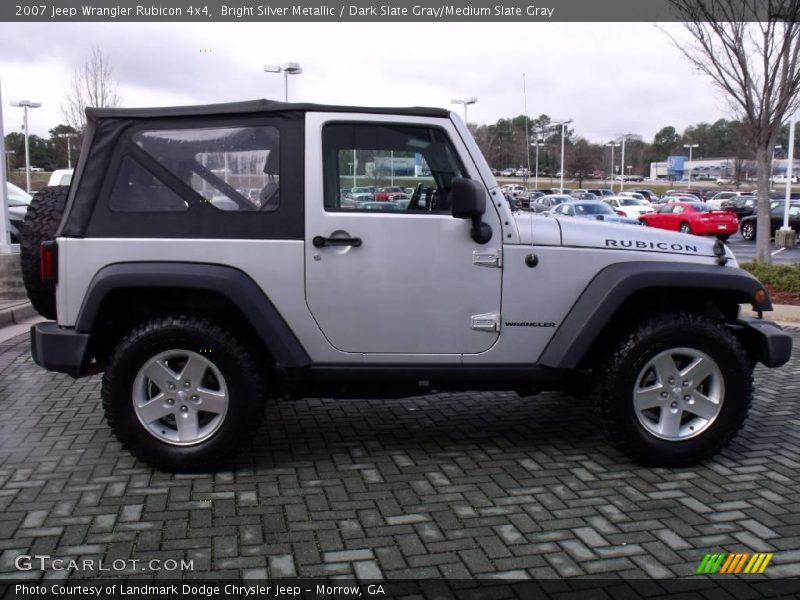 Bright Silver Metallic / Dark Slate Gray/Medium Slate Gray 2007 Jeep Wrangler Rubicon 4x4