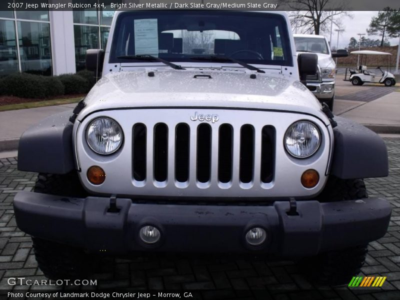 Bright Silver Metallic / Dark Slate Gray/Medium Slate Gray 2007 Jeep Wrangler Rubicon 4x4