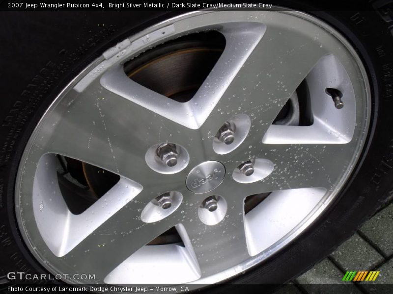 Bright Silver Metallic / Dark Slate Gray/Medium Slate Gray 2007 Jeep Wrangler Rubicon 4x4