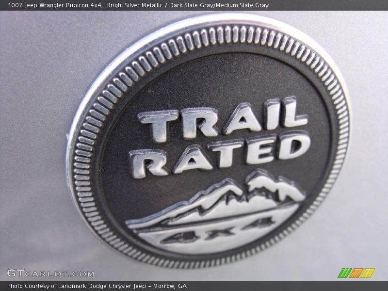 Bright Silver Metallic / Dark Slate Gray/Medium Slate Gray 2007 Jeep Wrangler Rubicon 4x4