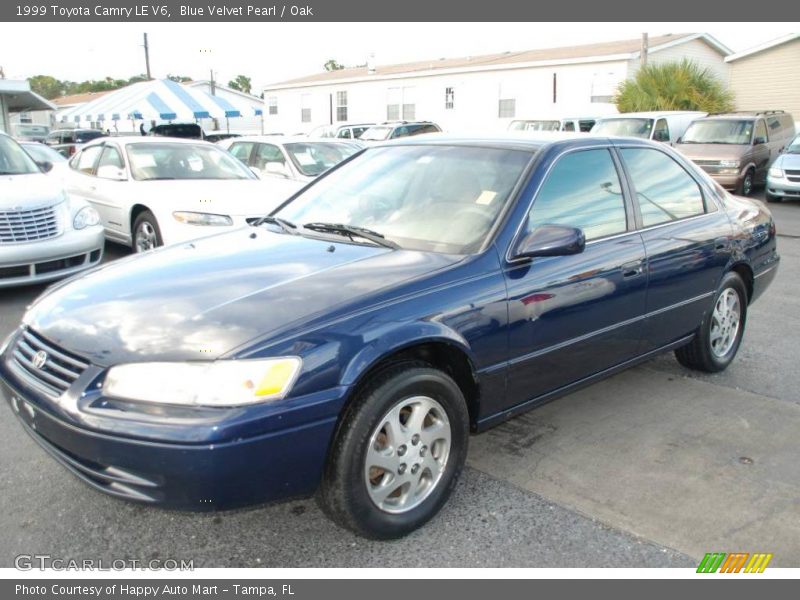 Blue Velvet Pearl / Oak 1999 Toyota Camry LE V6