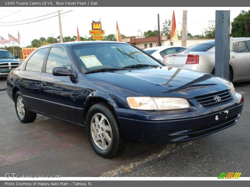 Blue Velvet Pearl / Oak 1999 Toyota Camry LE V6