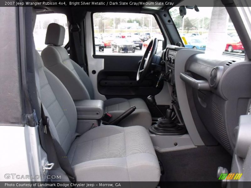 Bright Silver Metallic / Dark Slate Gray/Medium Slate Gray 2007 Jeep Wrangler Rubicon 4x4