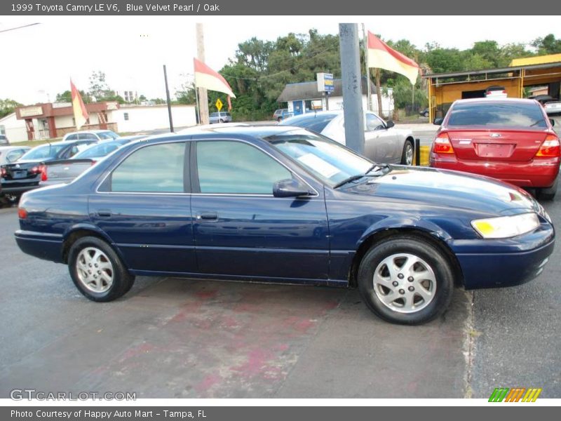 Blue Velvet Pearl / Oak 1999 Toyota Camry LE V6