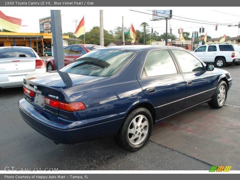 Blue Velvet Pearl / Oak 1999 Toyota Camry LE V6