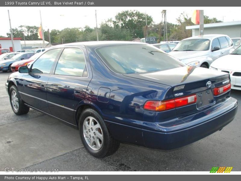 Blue Velvet Pearl / Oak 1999 Toyota Camry LE V6