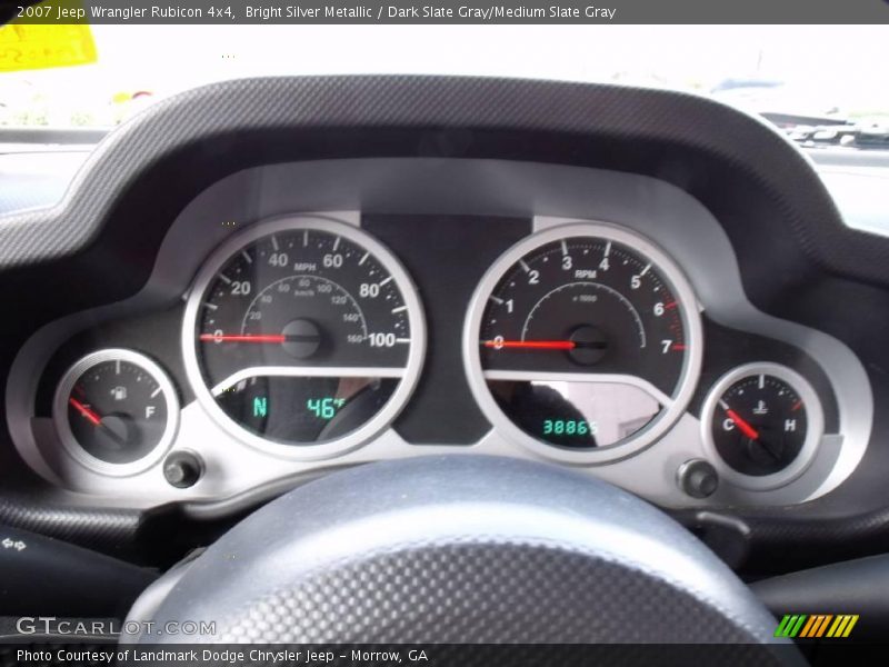 Bright Silver Metallic / Dark Slate Gray/Medium Slate Gray 2007 Jeep Wrangler Rubicon 4x4
