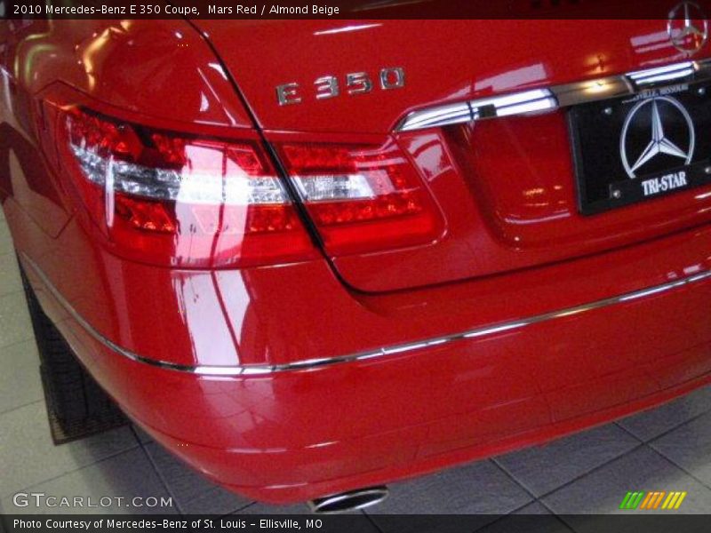 Mars Red / Almond Beige 2010 Mercedes-Benz E 350 Coupe