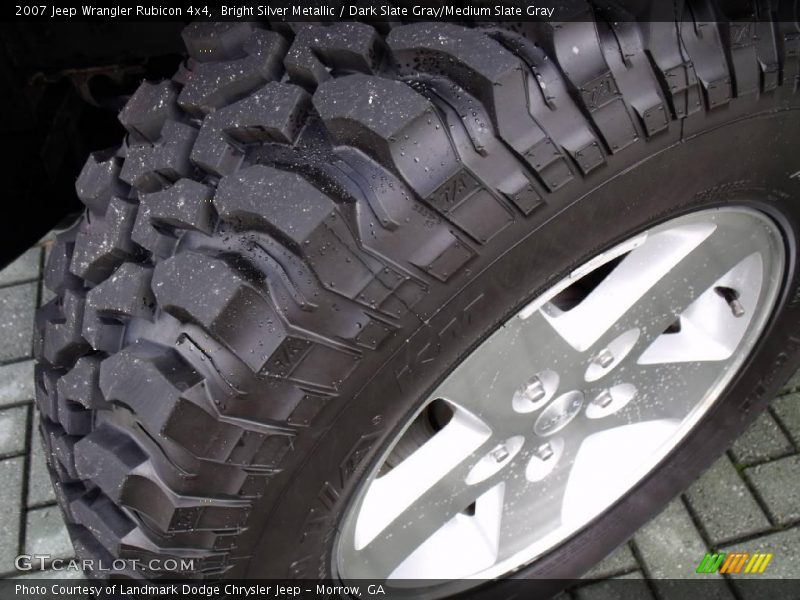 Bright Silver Metallic / Dark Slate Gray/Medium Slate Gray 2007 Jeep Wrangler Rubicon 4x4
