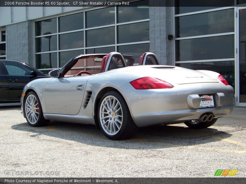GT Silver Metallic / Carrera Red 2008 Porsche Boxster RS 60 Spyder