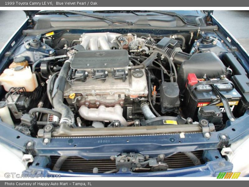 Blue Velvet Pearl / Oak 1999 Toyota Camry LE V6