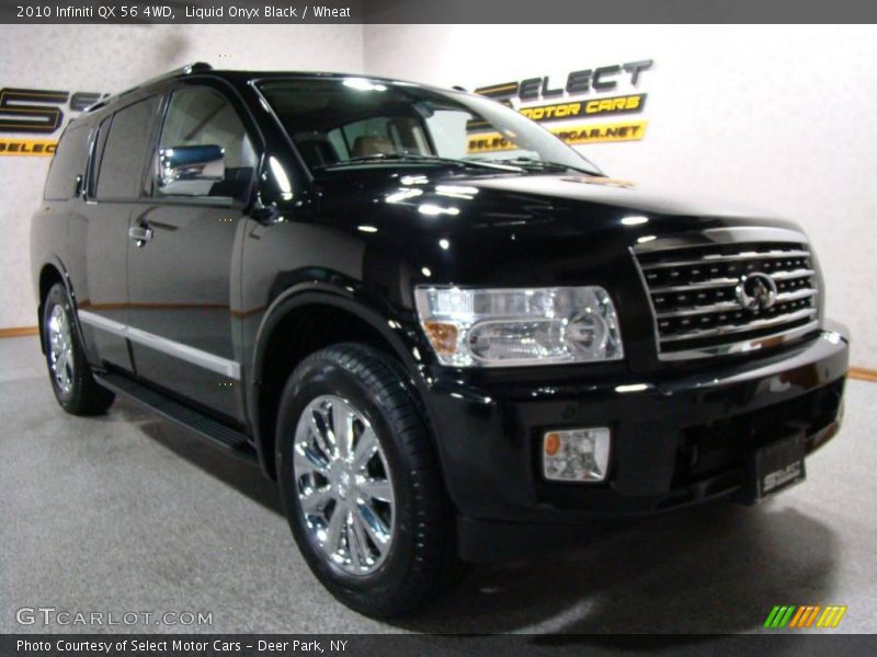 Liquid Onyx Black / Wheat 2010 Infiniti QX 56 4WD