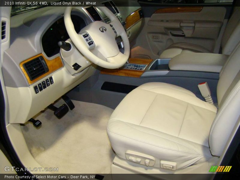Liquid Onyx Black / Wheat 2010 Infiniti QX 56 4WD