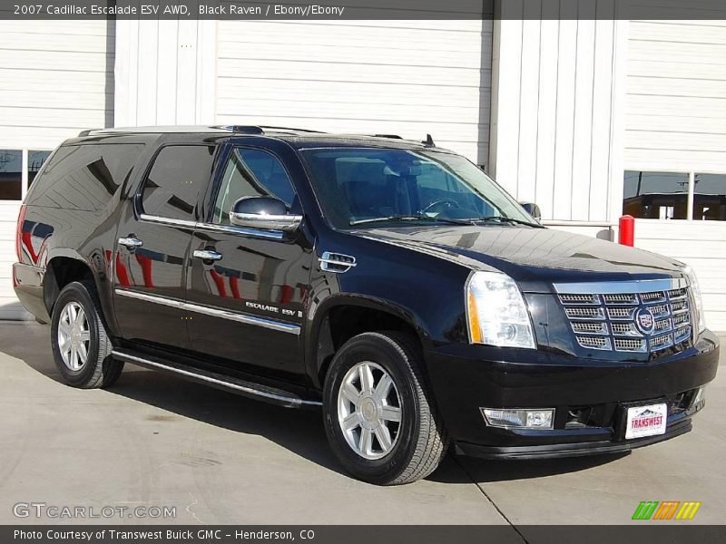 Black Raven / Ebony/Ebony 2007 Cadillac Escalade ESV AWD