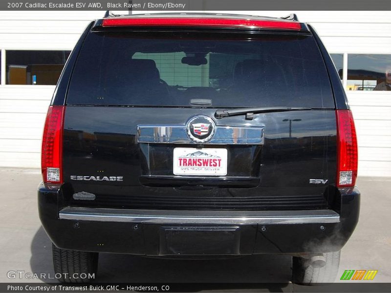 Black Raven / Ebony/Ebony 2007 Cadillac Escalade ESV AWD