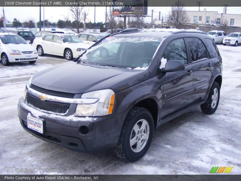 Granite Gray Metallic / Dark Gray 2008 Chevrolet Equinox LT AWD