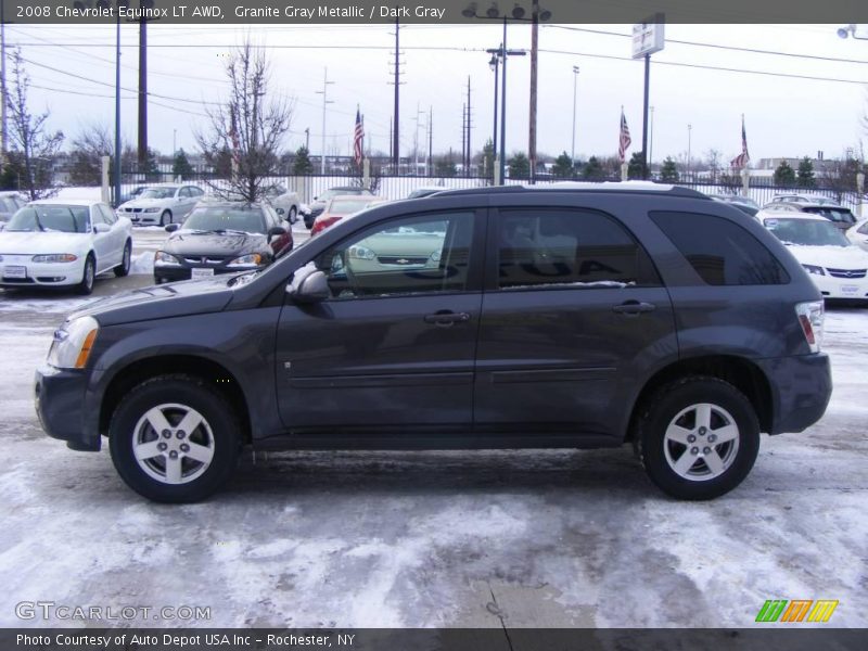 Granite Gray Metallic / Dark Gray 2008 Chevrolet Equinox LT AWD