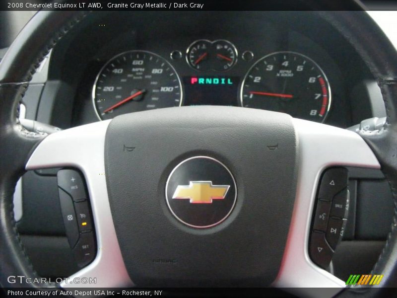 Granite Gray Metallic / Dark Gray 2008 Chevrolet Equinox LT AWD