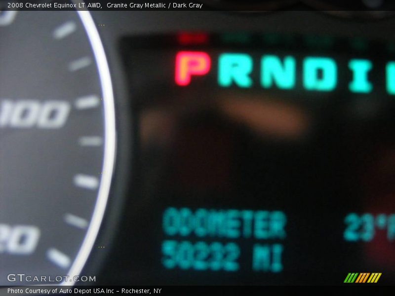 Granite Gray Metallic / Dark Gray 2008 Chevrolet Equinox LT AWD