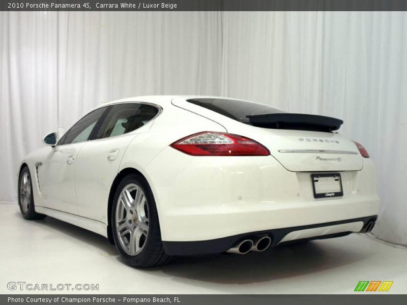 Carrara White / Luxor Beige 2010 Porsche Panamera 4S