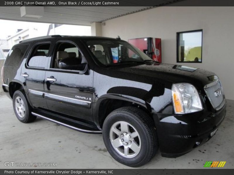 Onyx Black / Cocoa/Light Cashmere 2008 GMC Yukon Denali AWD
