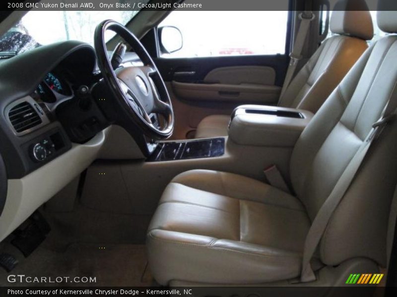 Onyx Black / Cocoa/Light Cashmere 2008 GMC Yukon Denali AWD