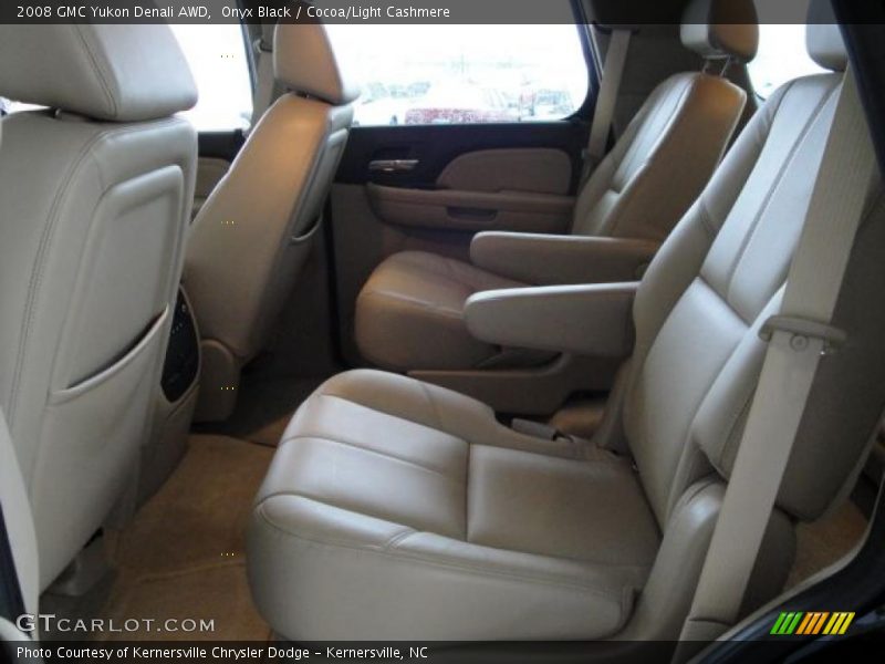 Onyx Black / Cocoa/Light Cashmere 2008 GMC Yukon Denali AWD