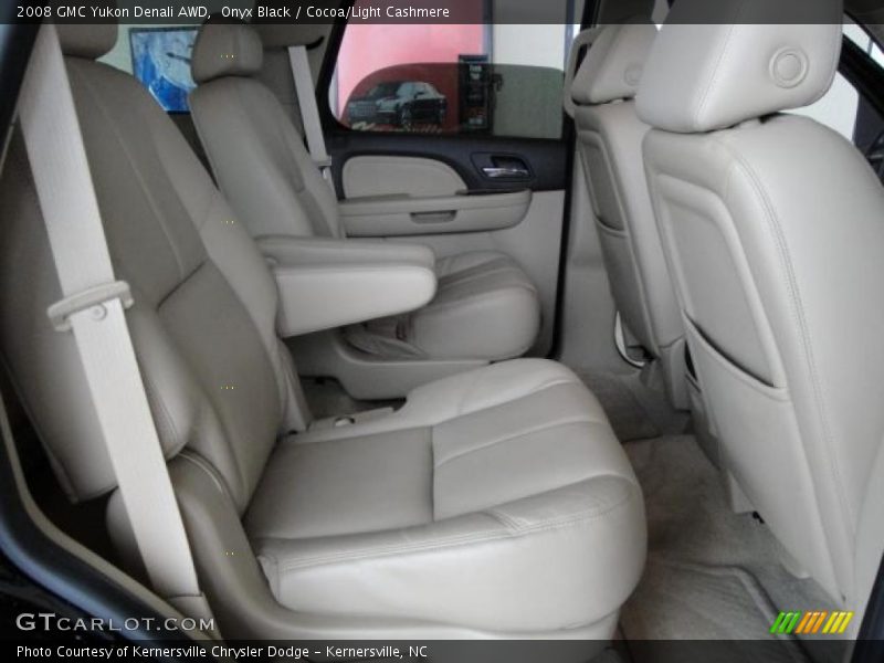 Onyx Black / Cocoa/Light Cashmere 2008 GMC Yukon Denali AWD