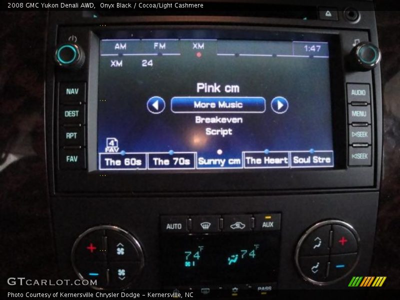 Onyx Black / Cocoa/Light Cashmere 2008 GMC Yukon Denali AWD