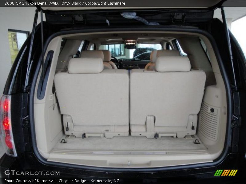 Onyx Black / Cocoa/Light Cashmere 2008 GMC Yukon Denali AWD