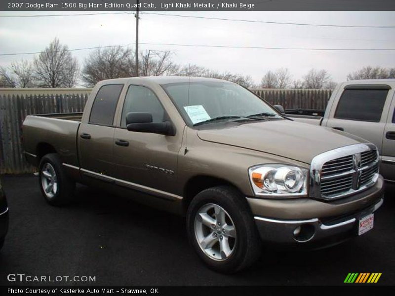 Light Khaki Metallic / Khaki Beige 2007 Dodge Ram 1500 Big Horn Edition Quad Cab