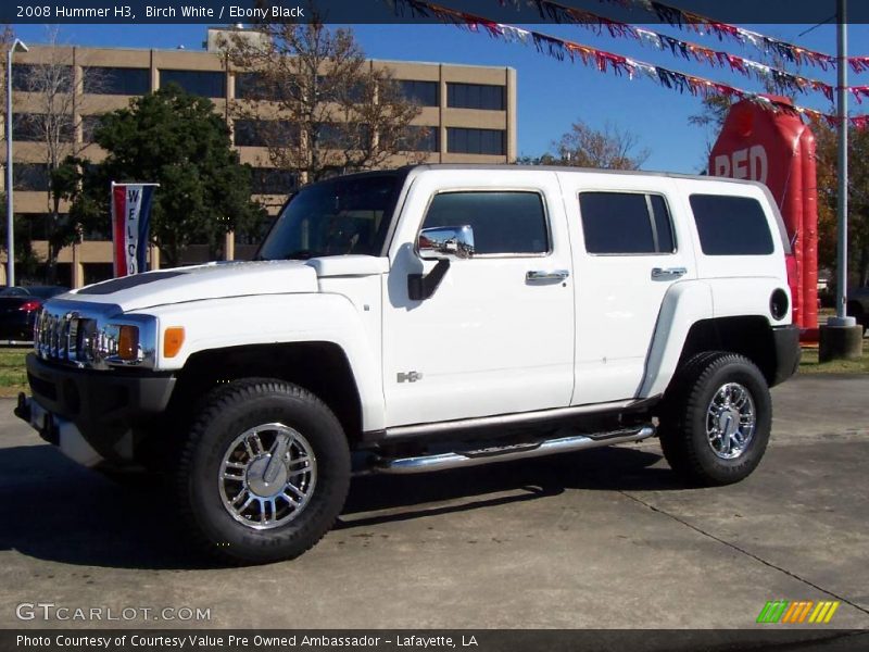 Birch White / Ebony Black 2008 Hummer H3