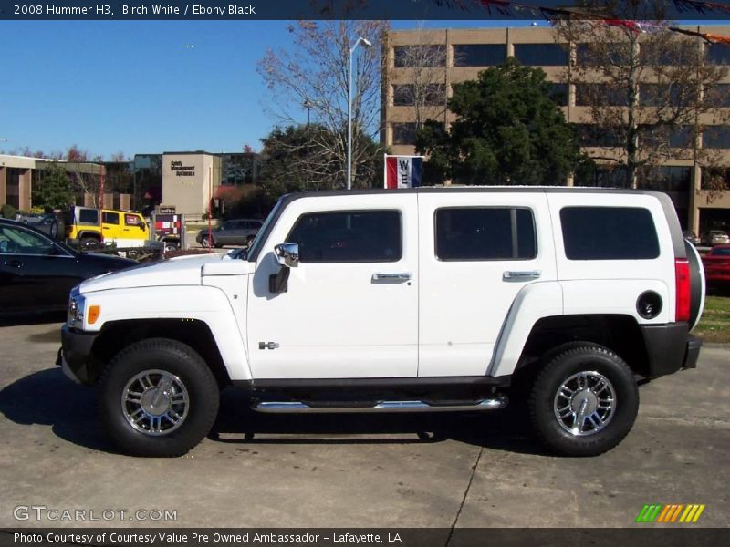 Birch White / Ebony Black 2008 Hummer H3