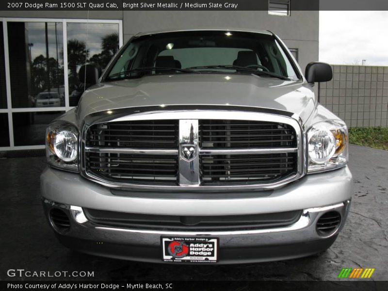 Bright Silver Metallic / Medium Slate Gray 2007 Dodge Ram 1500 SLT Quad Cab