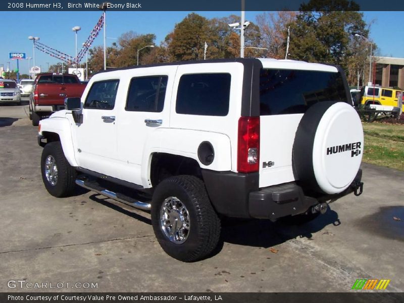 Birch White / Ebony Black 2008 Hummer H3