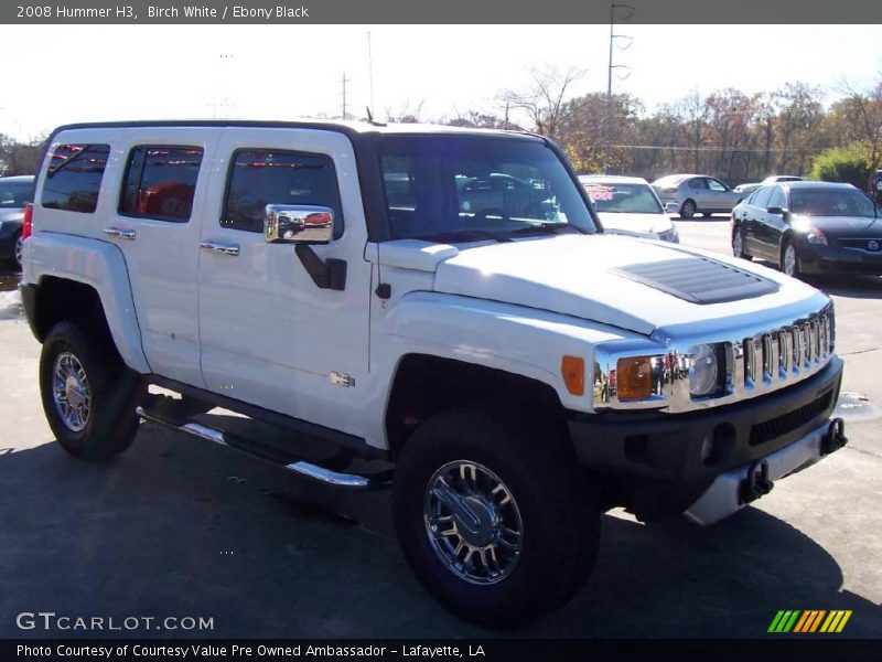 Birch White / Ebony Black 2008 Hummer H3