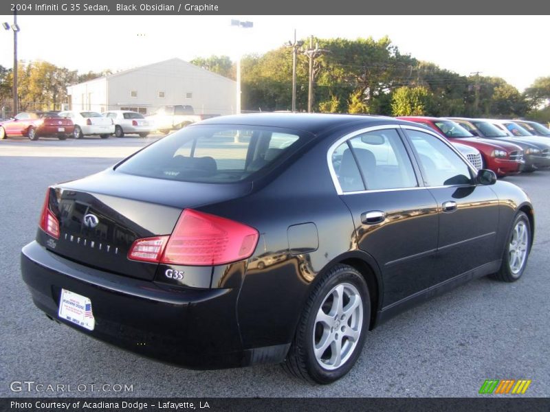 Black Obsidian / Graphite 2004 Infiniti G 35 Sedan
