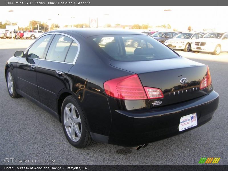 Black Obsidian / Graphite 2004 Infiniti G 35 Sedan
